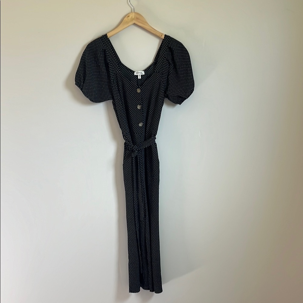 Elegant Black Polka Dot one piece